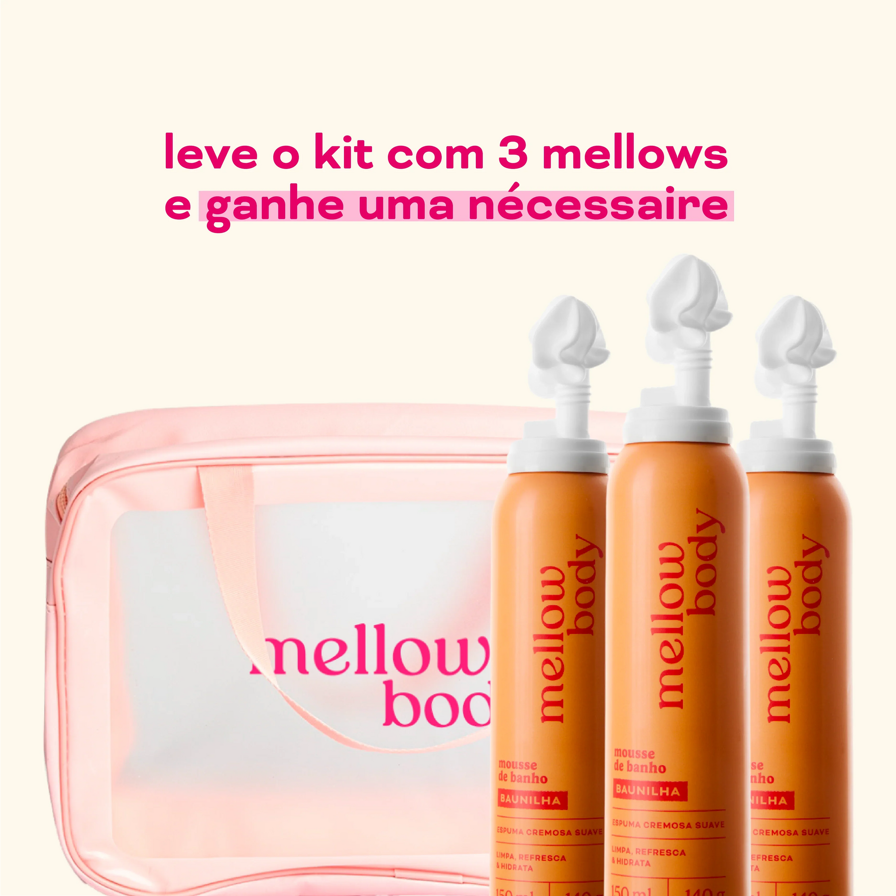 Kit Trio Mellow Mousse Baunilha