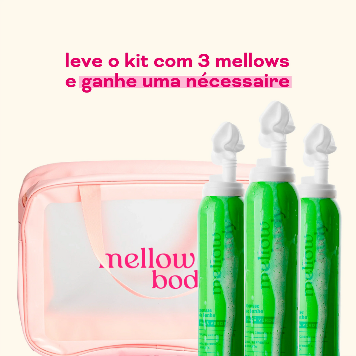 Kit Trio Mellow Mousse Maçã Verde